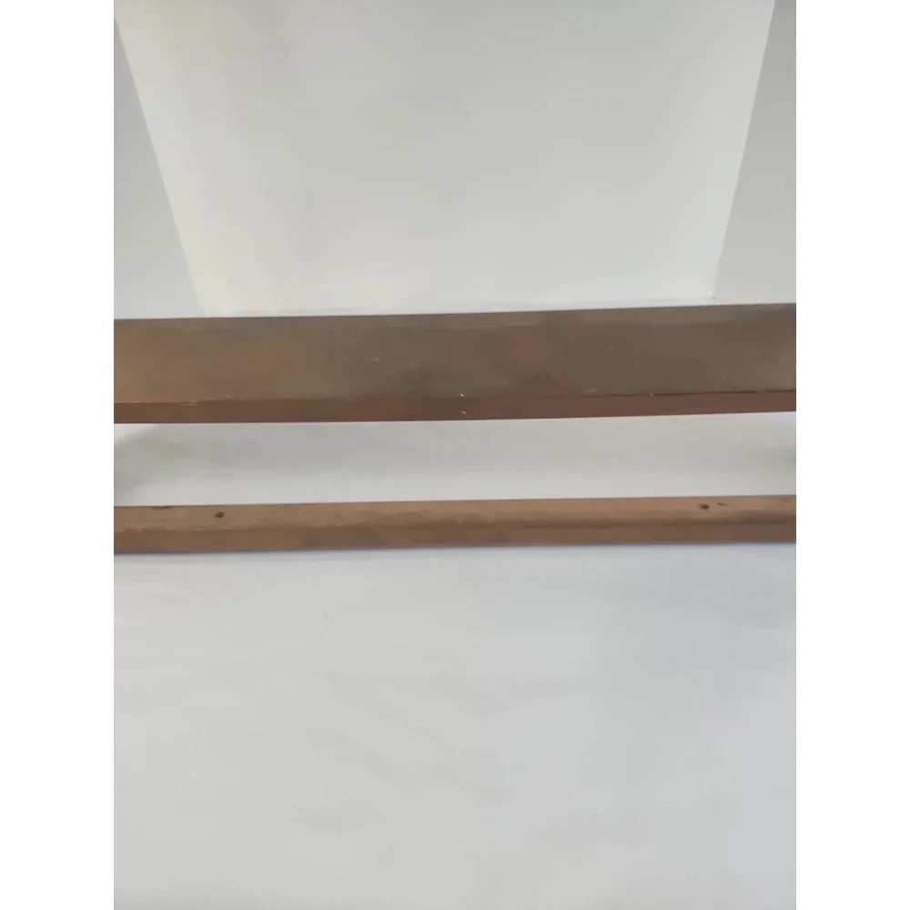 Vintage Wooden Gun Rack Holds 4 Guns 1 Shelf Hangers On Back